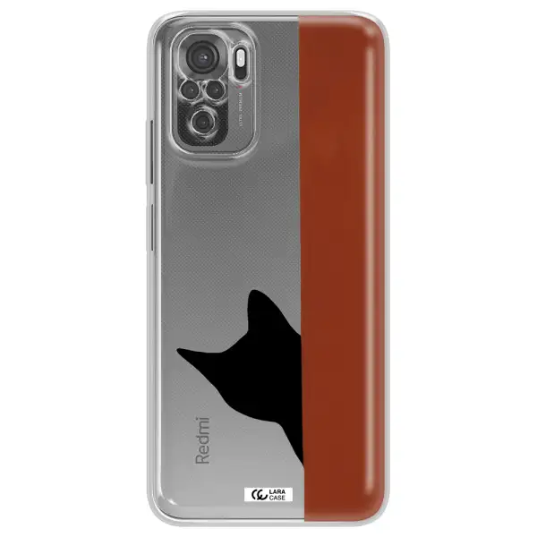 Black Cat Xiaomi Redmi Note 10S Clear Tpu Case