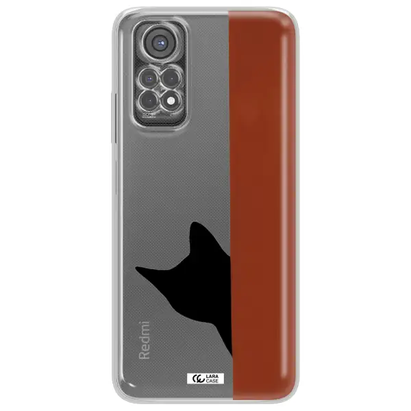Black Cat Xiaomi Redmi Note 11S Clear Tpu Case