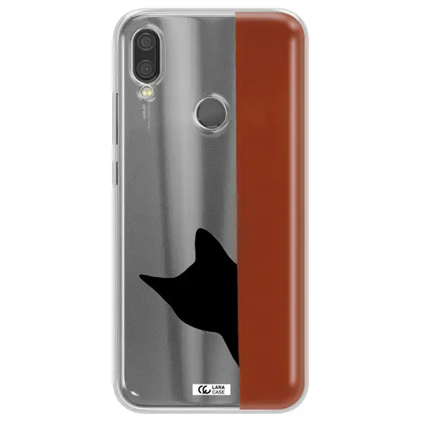 Black Cat Xiaomi Redmi Note 7 Clear TPU Case