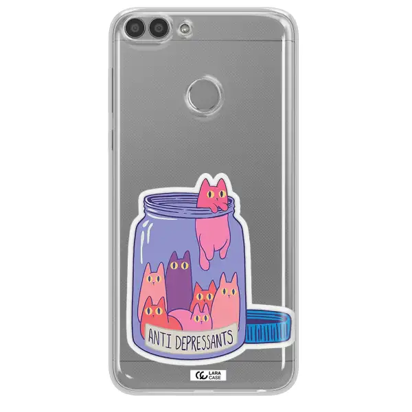 Anti Depressants Cats Huawei P Smart Clear TPU Case