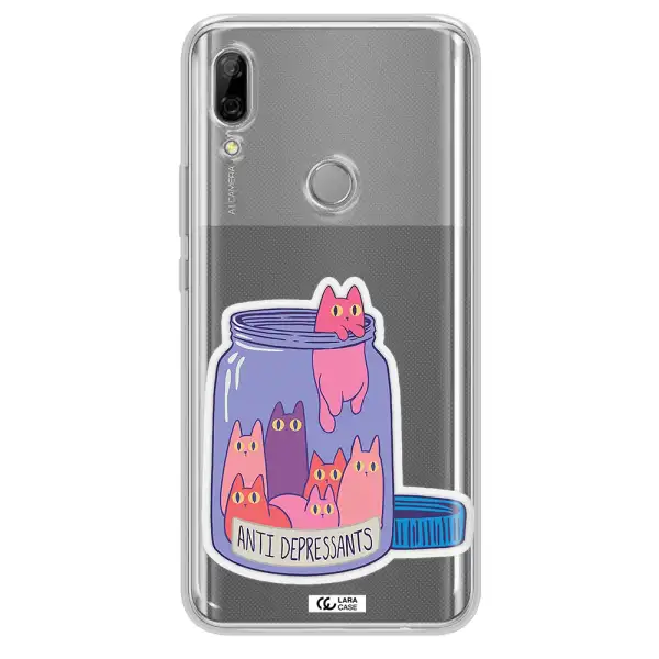 Anti Depressants Cats Huawei P Smart Z Clear TPU Case