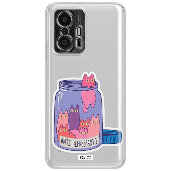 Anti Depressants Cats Xiaomi 11T Pro Clear Tpu Case