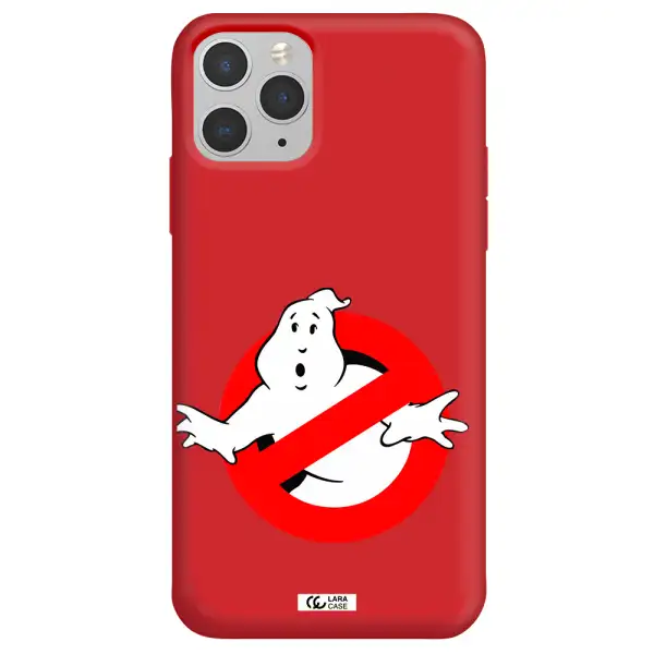 Entry Of Ghosts Is Prohibited Apple iPhone 11 pro max Silicone Imperial Red Case