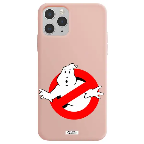 Entry Of Ghosts Is Prohibited Apple iPhone 11 pro Silicone pastel pink Case