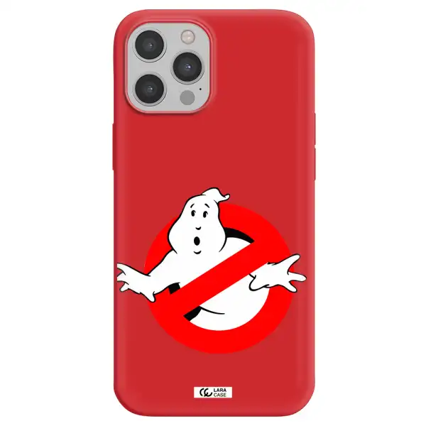 Entry Of Ghosts Is Prohibited Apple iPhone 12 pro Silicone Imperial Red Case