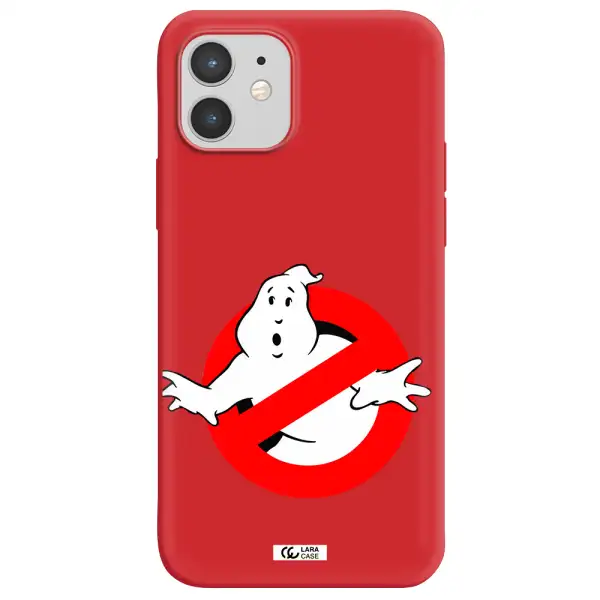 Entry Of Ghosts Is Prohibited Apple iPhone 12 Silicone Imperial Red Case