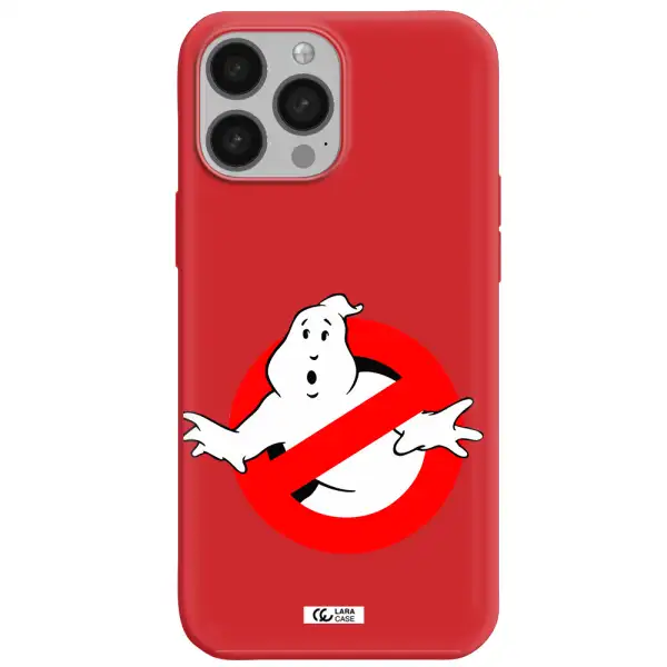 Entry Of Ghosts Is Prohibited Apple iPhone 13 Pro Max Silicone Imperial Red Case
