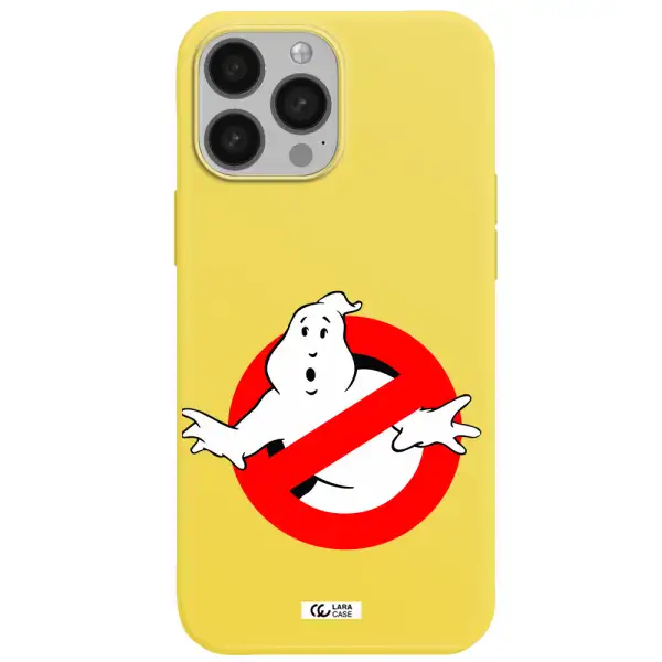 Entry Of Ghosts Is Prohibited Apple iPhone 13 Pro Silicone canary yellow Case