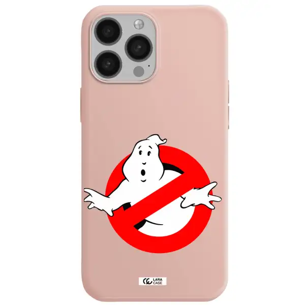 Entry Of Ghosts Is Prohibited Apple iPhone 13 Pro Silicone pastel pink Case