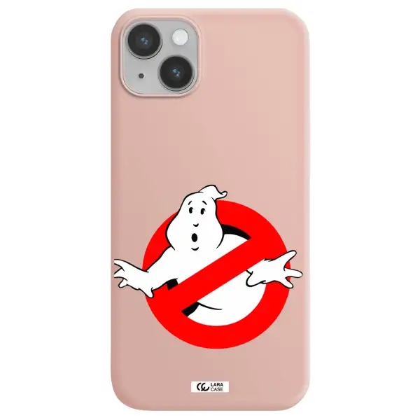 Entry Of Ghosts Is Prohibited Apple iPhone 14 plus Silicone pastel pink Case