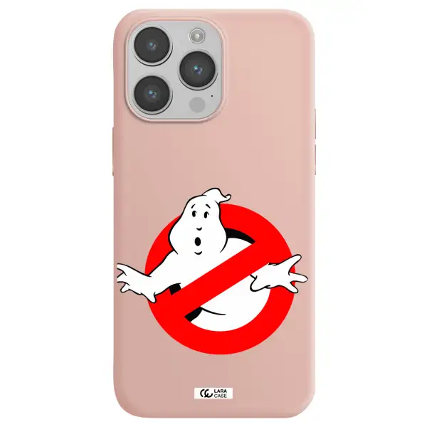 Entry Of Ghosts Is Prohibited Apple iPhone 14 pro Silicone pastel pink Case