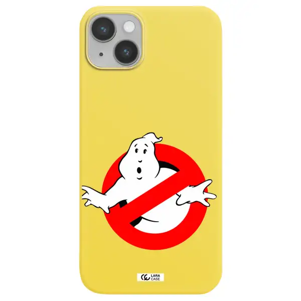 Entry Of Ghosts Is Prohibited Apple iPhone 14 Silicone canary yellow Case