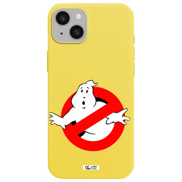 Entry Of Ghosts Is Prohibited Apple iphone 15 plus Silicone canary yellow Case