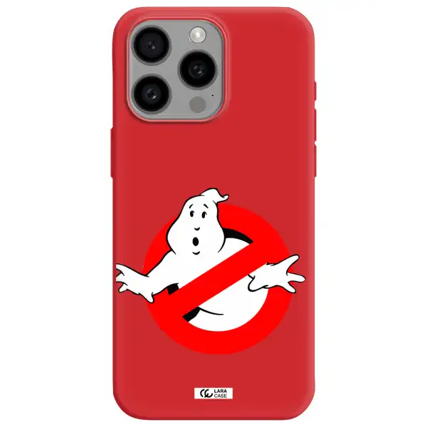Entry Of Ghosts Is Prohibited Apple Iphone 15 Pro Max Silicone Imperial Red Case