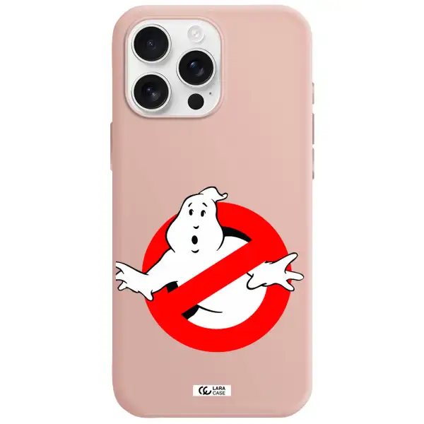 Entry Of Ghosts Is Prohibited Apple Iphone 16 Pro Max Silicone Pastel Pink Case