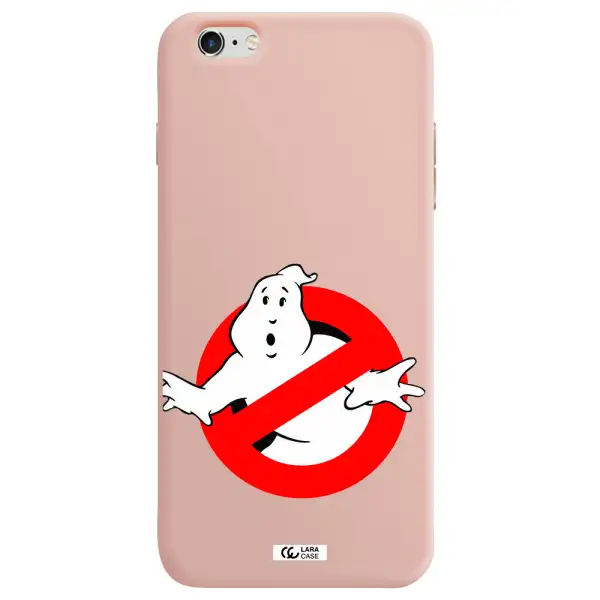 Entry Of Ghosts Is Prohibited Apple iPhone 6 plus Silicone pastel pink Case