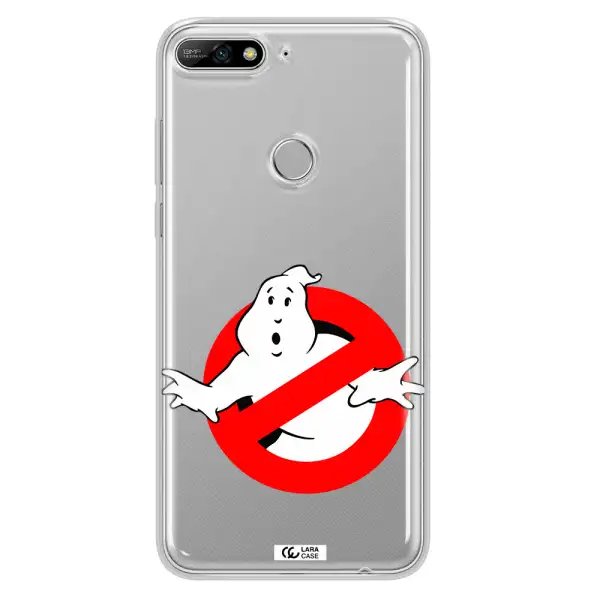 Entry Of Ghosts Is Prohibited Huawei Y7 2018 Clear TPU Case
