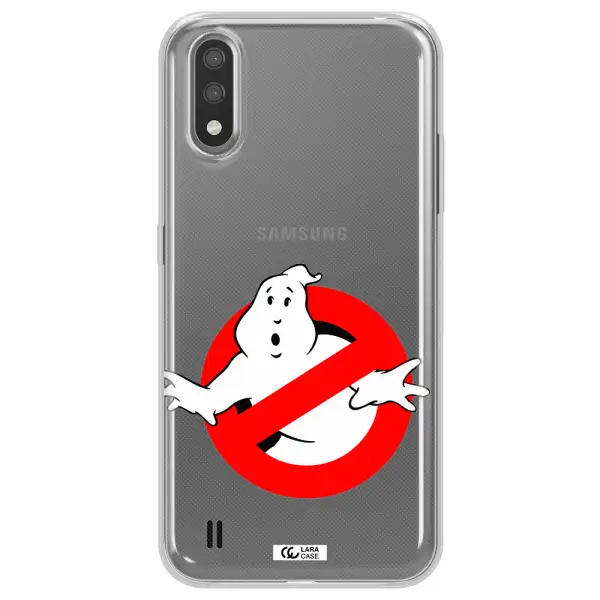 Entry Of Ghosts Is Prohibited Samsung A01 Clear TPU Case
