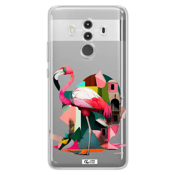 Flamingo Collage Huawei Mate 10 Clear TPU Case