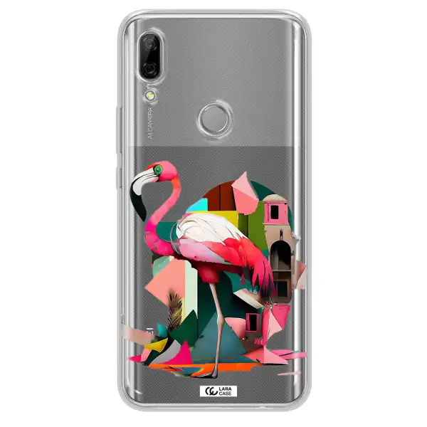 Flamingo Collage Huawei P Smart Z Clear TPU Case
