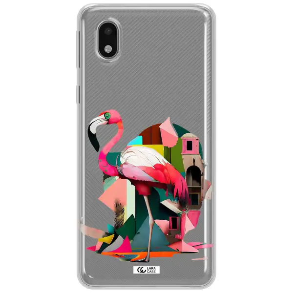 Flamingo Collage Samsung A01 Core Clear Tpu Case