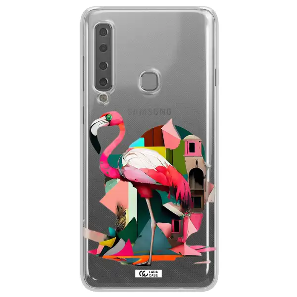 Flamingo Collage Samsung A9 2018 Clear TPU Case