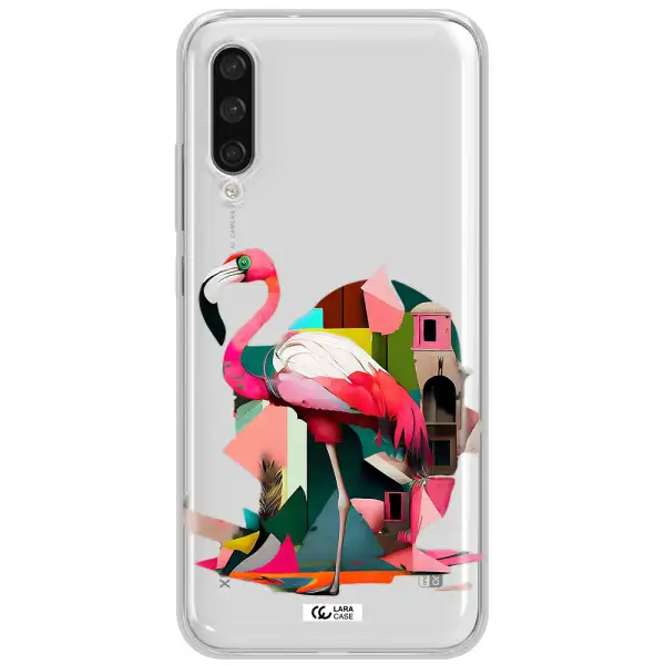 Flamingo Collage Xiaomi Mi A3 Clear Tpu Case