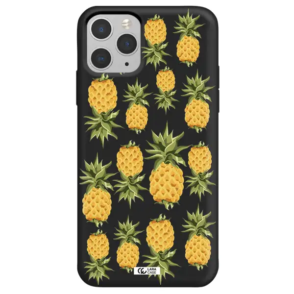 Pineapples Apple iPhone 11 pro Silicone black Case