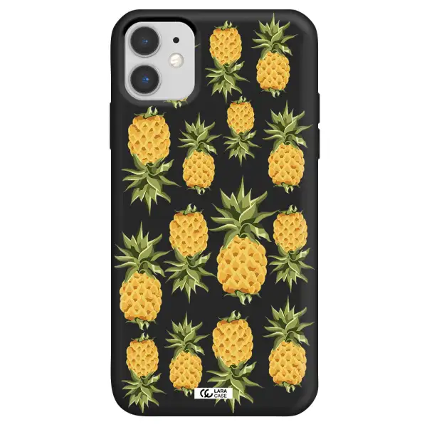 Pineapples Apple iPhone 11 Silicone black Case