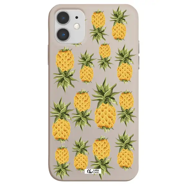 Pineapples Apple iPhone 11 Silicone Stone Case