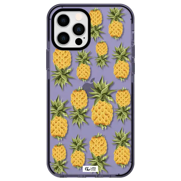 Pineapples Apple iPhone 12 pro impact Lilac Case