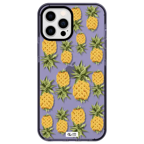 Pineapples Apple iPhone 12 pro max impact Lilac Case