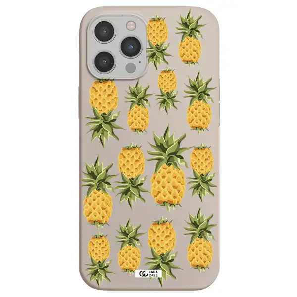 Pineapples Apple iPhone 12 pro Silicone Stone Case