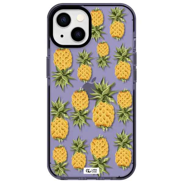 Pineapples Apple iPhone 13 impact Lilac Case