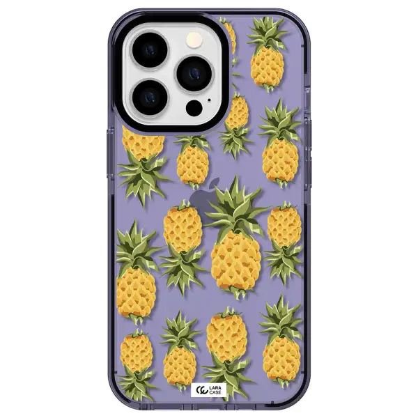 Pineapples Apple iPhone 13 Pro impact Lilac Case