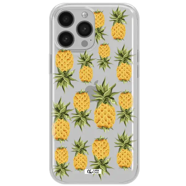 Pineapples Apple iPhone 13 Pro Max Clear TPU Case