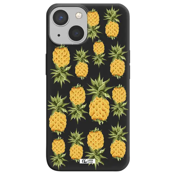 Pineapples Apple iPhone 13 Silicone black Case