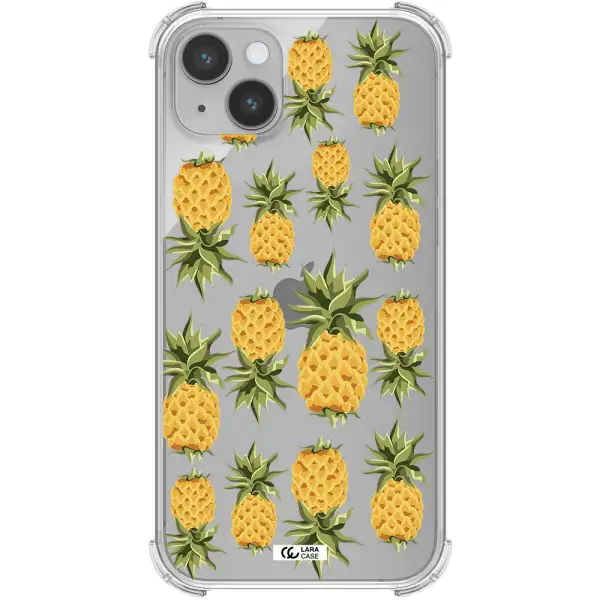 Pineapples Apple iPhone 14 Clear PC Case