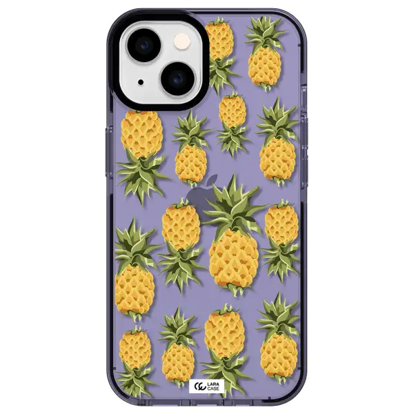 Pineapples Apple iPhone 14 impact Lilac Case
