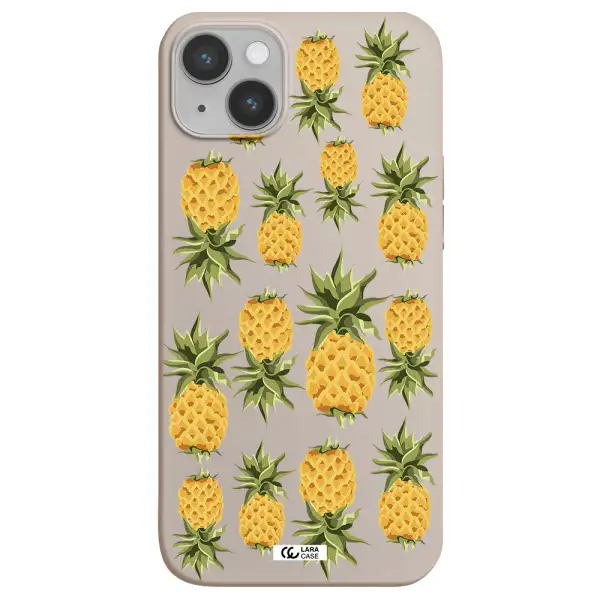 Pineapples Apple iPhone 14 plus Silicone Stone Case