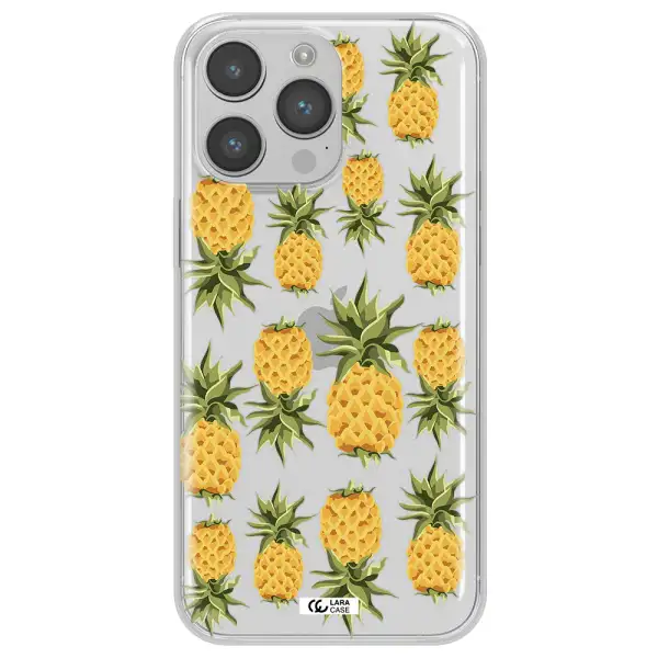 Pineapples Apple iPhone 14 pro Clear TPU Case