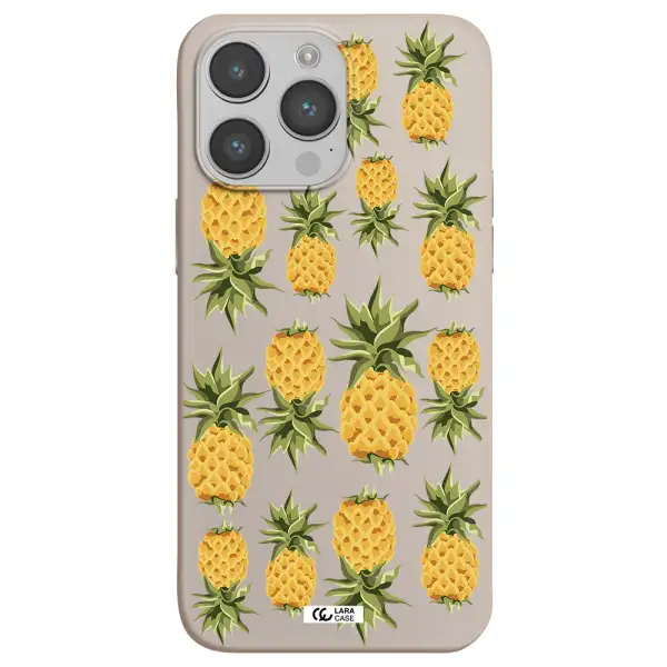 Pineapples Apple iPhone 14 pro Silicone Stone Case
