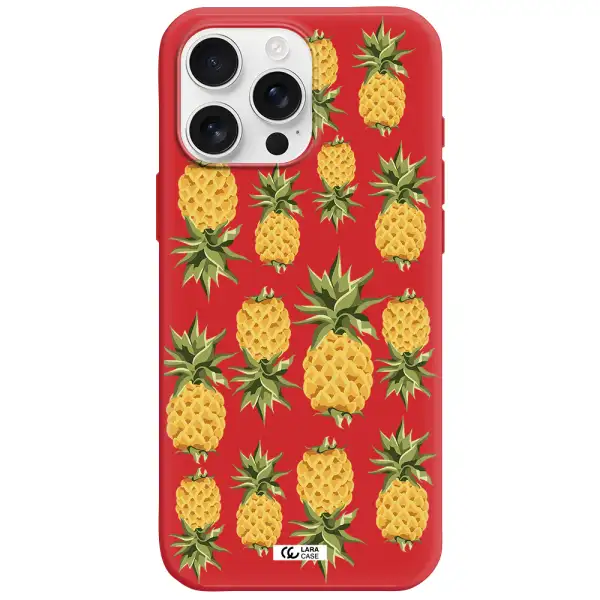 Pineapples Apple Iphone 16 Pro Max Silicone Stone Case
