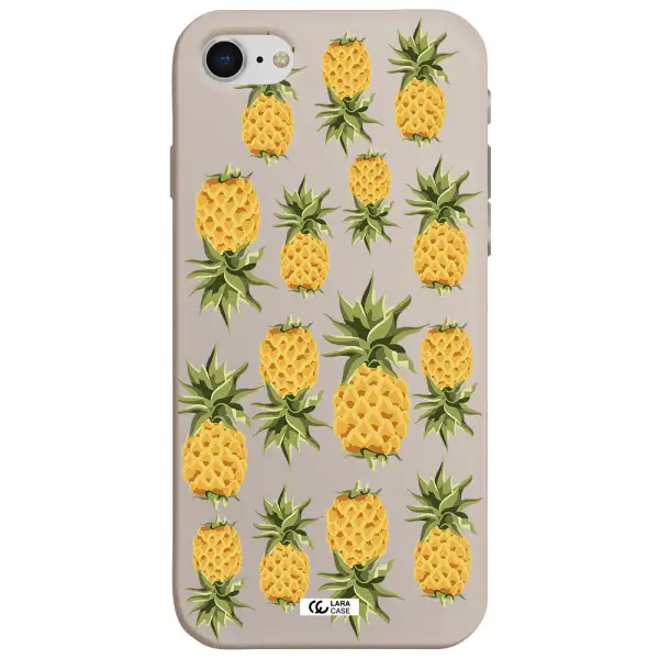 Pineapples Apple iPhone se 2020 Silicone Stone Case