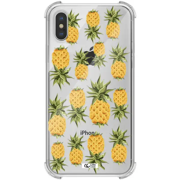 Pineapples Apple iPhone XS Clear PC Case