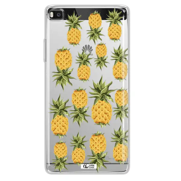 Pineapples Huawei P8 Clear TPU Case