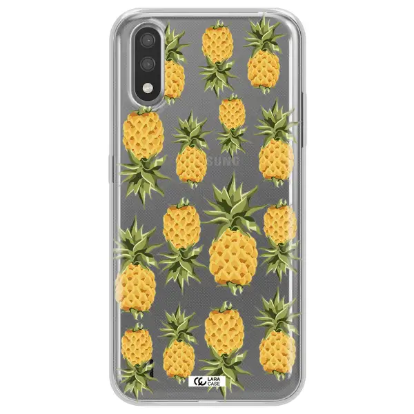 Pineapples Samsung A01 Clear TPU Case