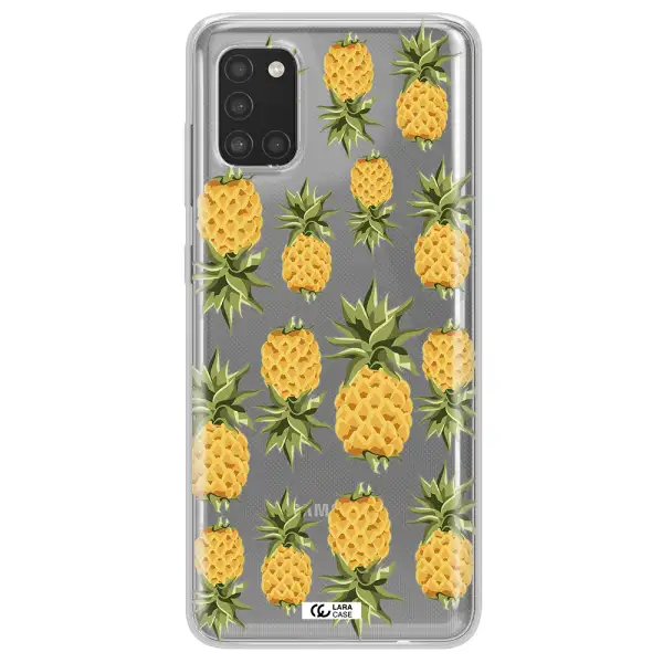 Pineapples Samsung A31 Clear TPU Case