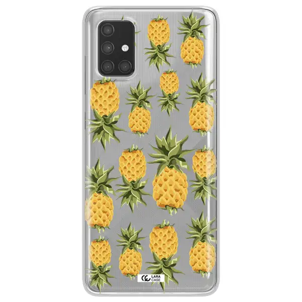 Pineapples Samsung A71 Clear TPU Case
