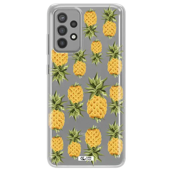 Pineapples Samsung A72 Clear TPU Case